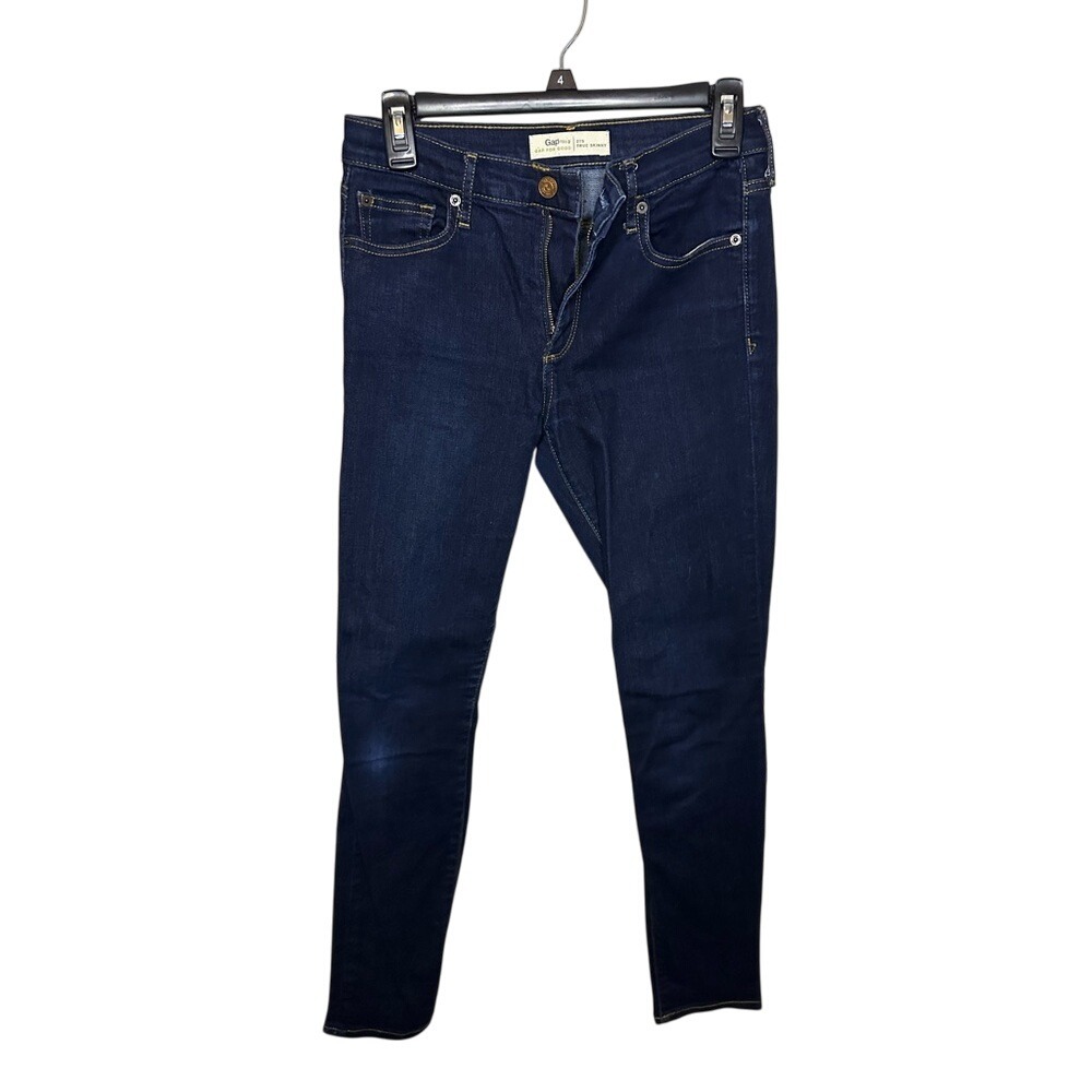 Gap 1969 True Skinny Dark‎ Wash Denim Jeans Women's Size 27S Gap For Good